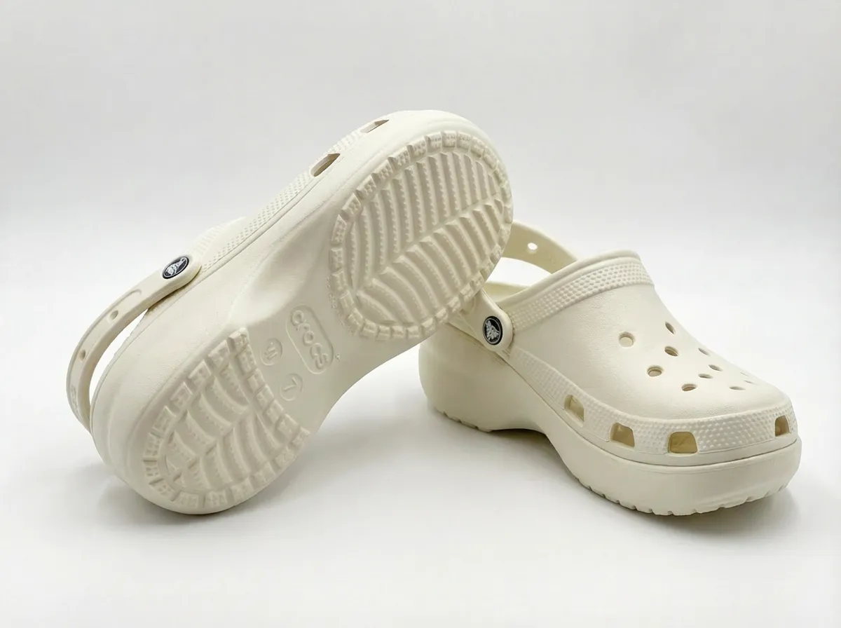 White Crocs product